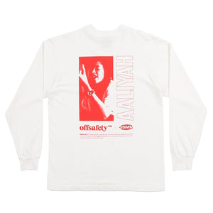 AALIYAH NAILS DID L/S TEE ロングTシャツ / WHITE