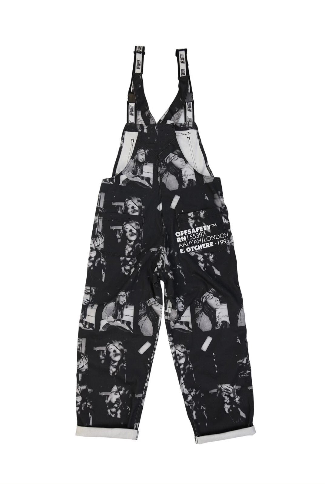 AALIYAH AT UR BEST JUMPER ブルデニムオーバーオール / PATTERN PRINT