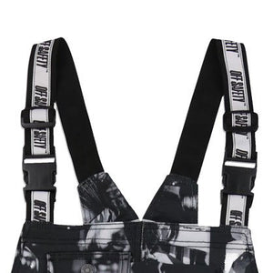 AALIYAH AT UR BEST JUMPER ブルデニムオーバーオール / PATTERN PRINT