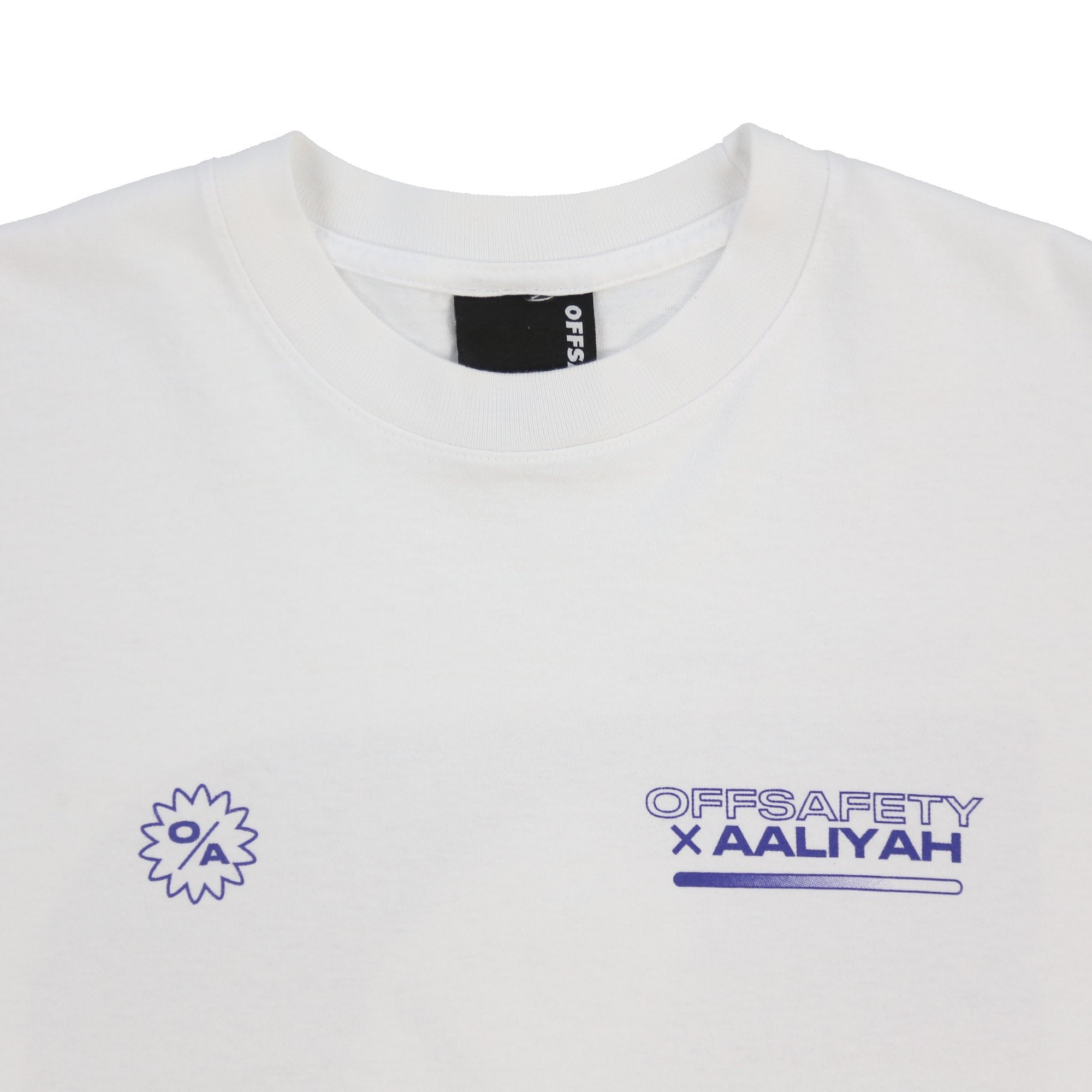 NO BRAND ノーブランド ALIYAH アリーヤ アーティストプリント半袖Tシャツ バンT ホワイト