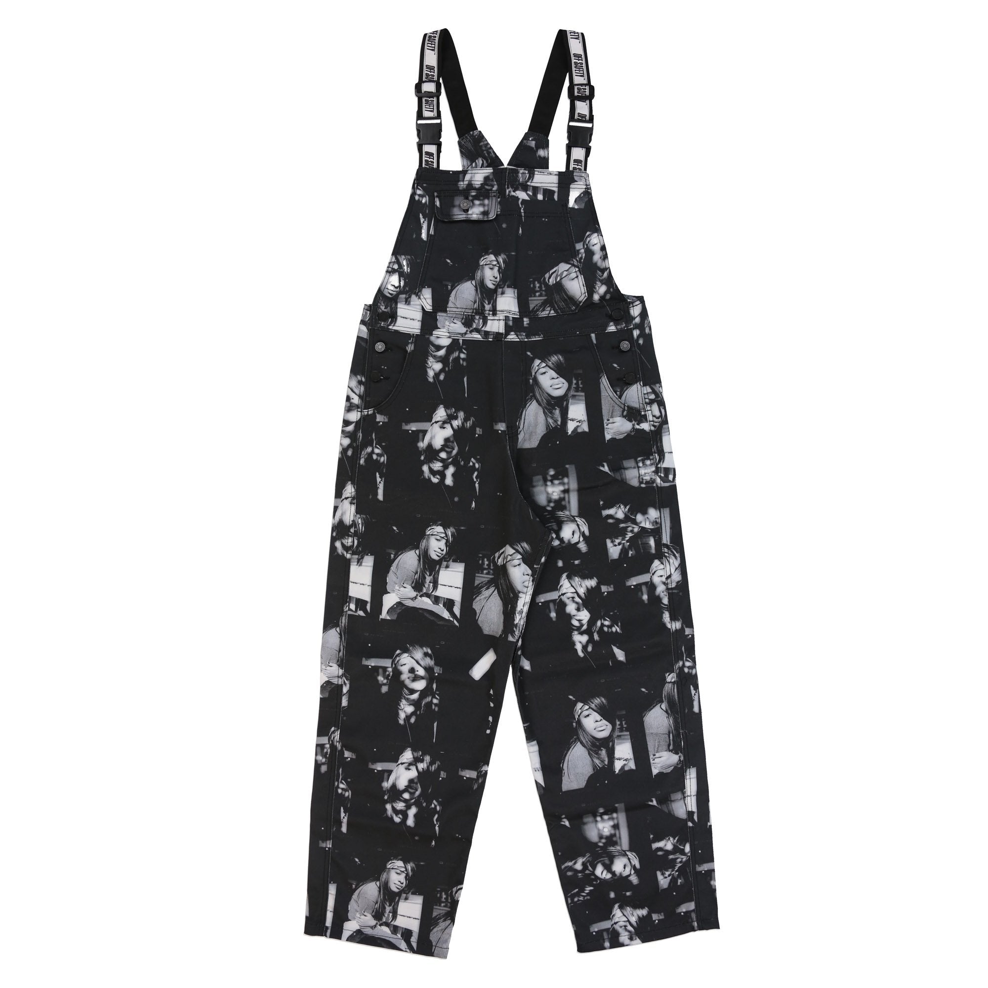 AALIYAH AT UR BEST JUMPER ブルデニムオーバーオール / PATTERN PRINT