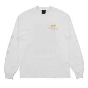 GUIDE LINES LS TEE 長袖Tシャツ / WHITE