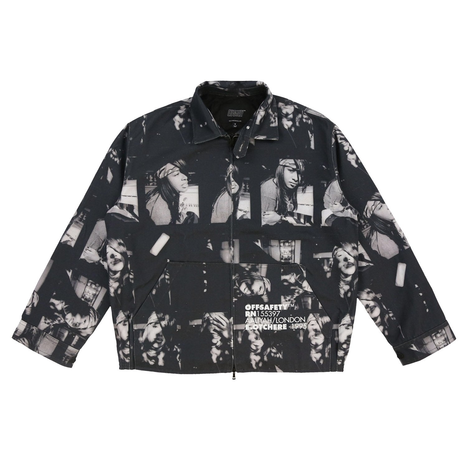 AALIYAH AT UR BEST JACKET ブルデニムジャケット / PATTERN PRINT