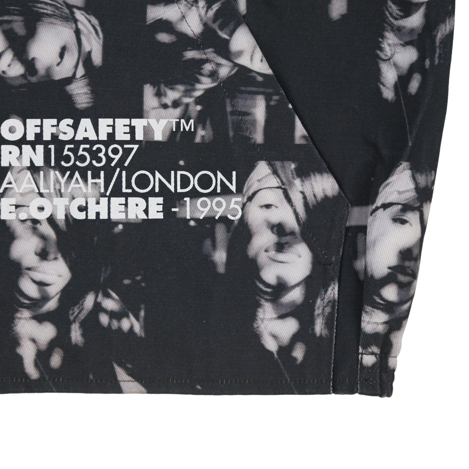 AALIYAH AT UR BEST JACKET ブルデニムジャケット / PATTERN PRINT