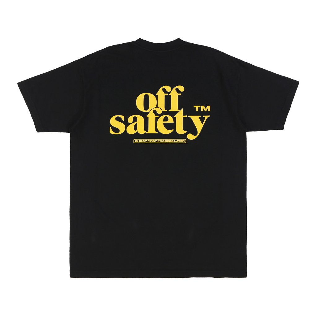 SHOOT FIRST PROCESS LATER TEE Tシャツ / BLACK