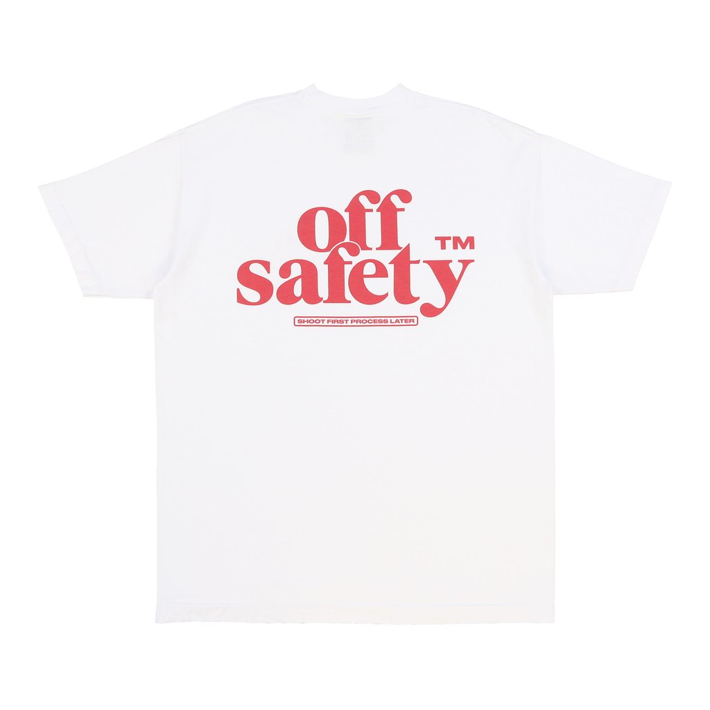 SHOOT FIRST PROCESS LATER TEE Tシャツ / WHITE