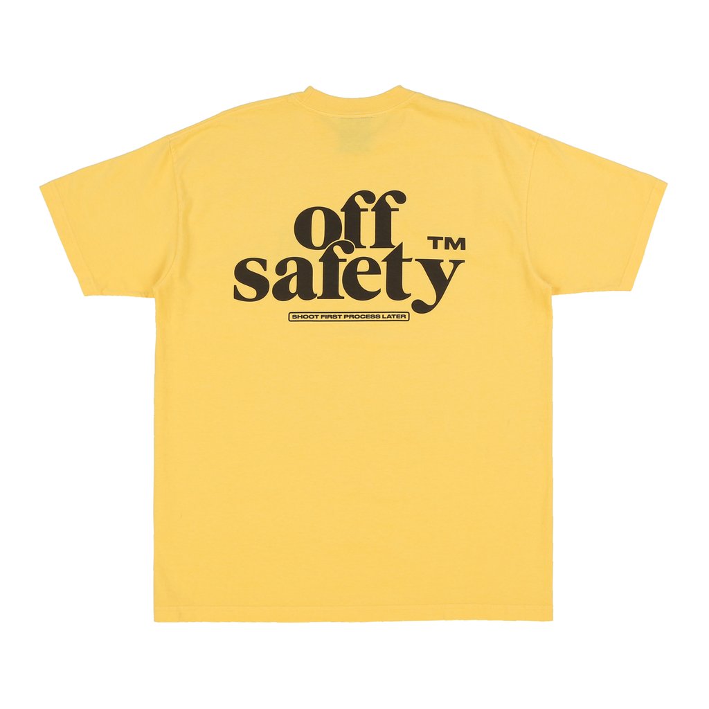 SHOOT FIRST PROCESS LATER TEE Tシャツ / YELLOW
