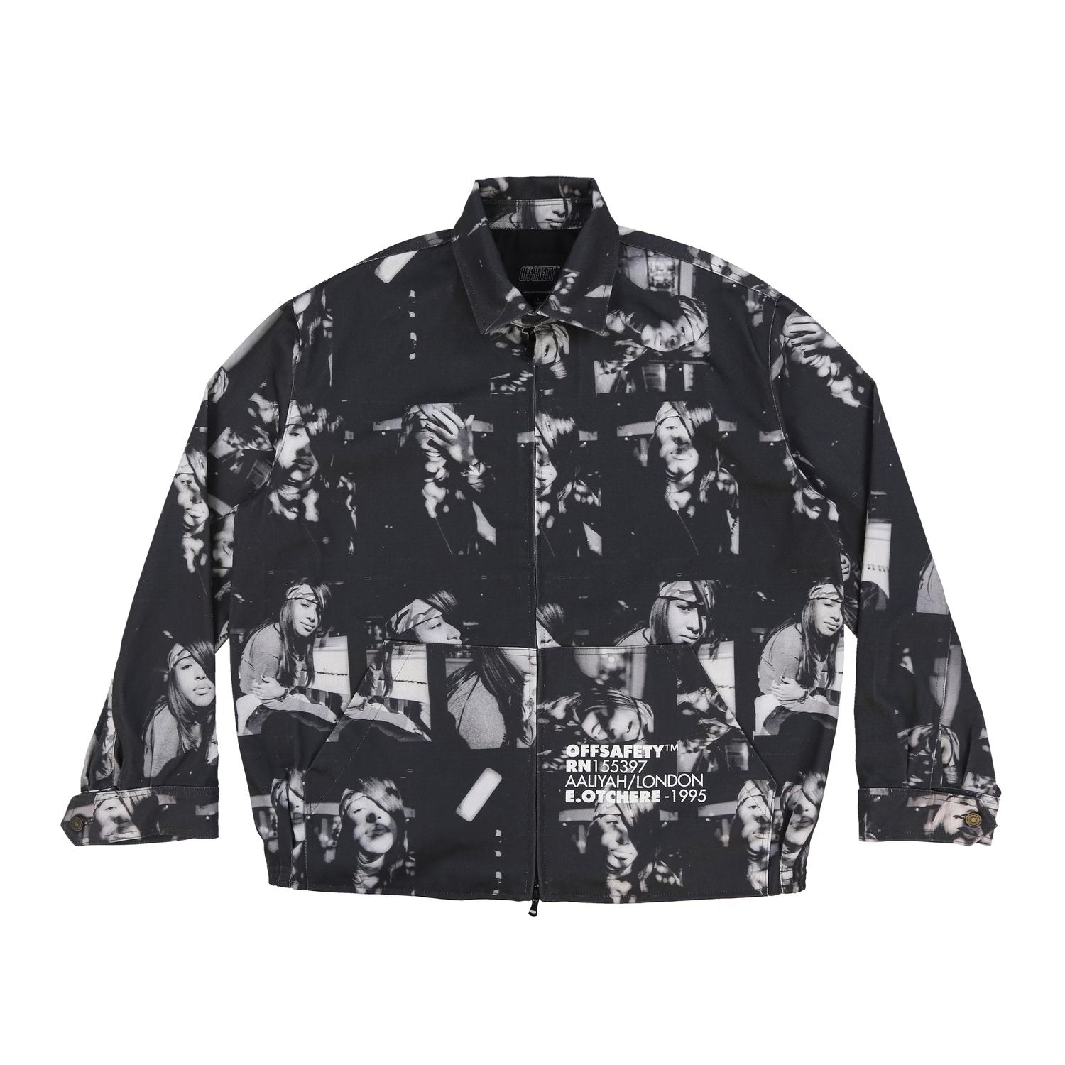 AALIYAH AT UR BEST JACKET ブルデニムジャケット / PATTERN PRINT